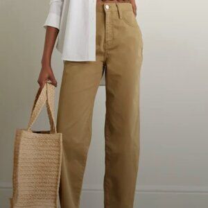 Frame Ultra high rise barrel Denim Tan Women's Pants Size 28